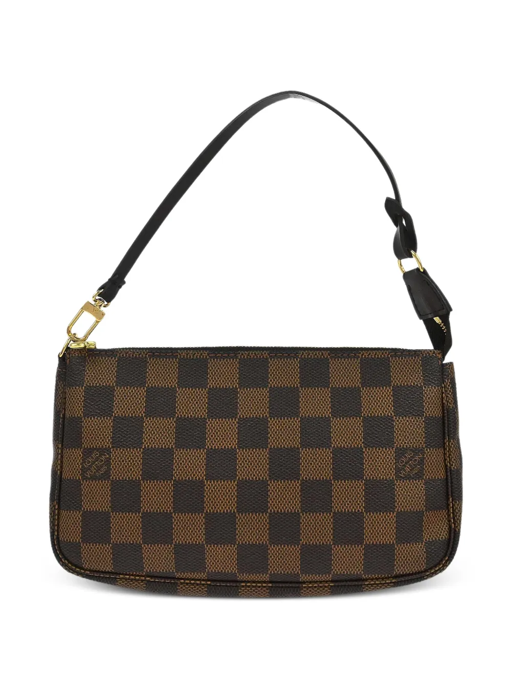 Louis Vuitton Pre-Owned 2006 Damier Ebène chequered top handle shoulder bag - Braun