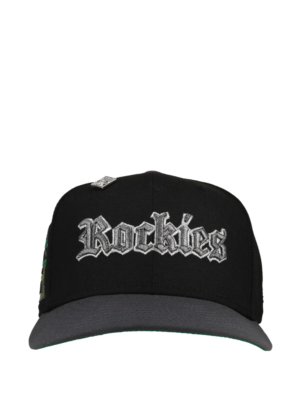 NEW ERA CAP 59FIFTY Colorado Rockies Old English Script 1995 script fitted hat - Nero