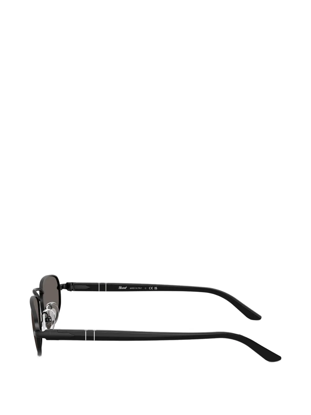 Persol Zonnebril met ovalen montuur Zwart