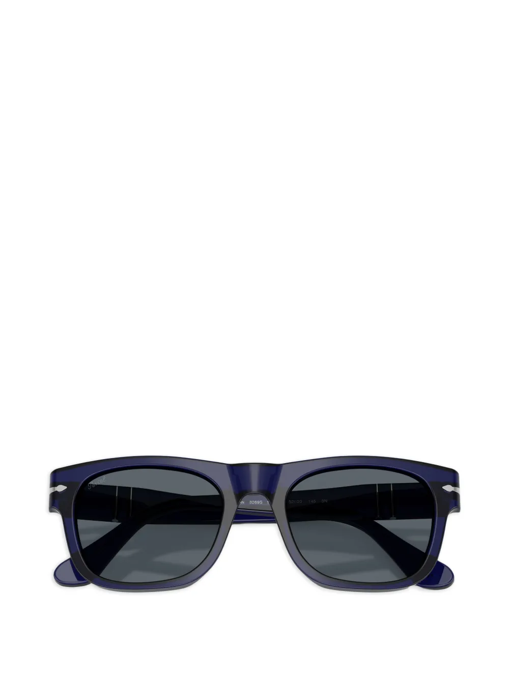 Persol Zonnebril met vierkant montuur Blauw