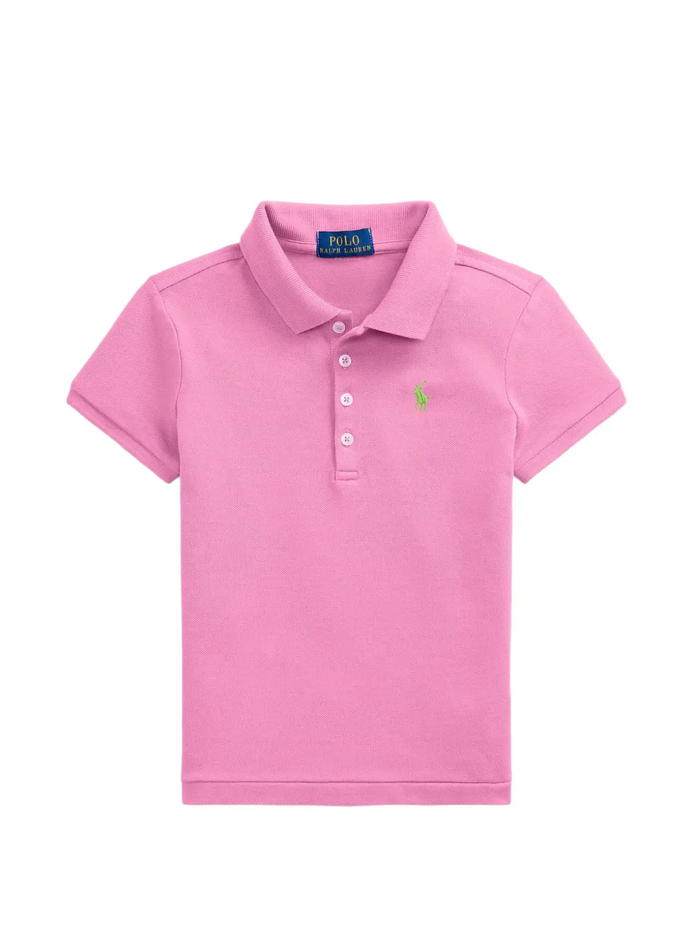 POLO RALPH LAUREN KIDS logo-embroidered polo shirt - Rosa