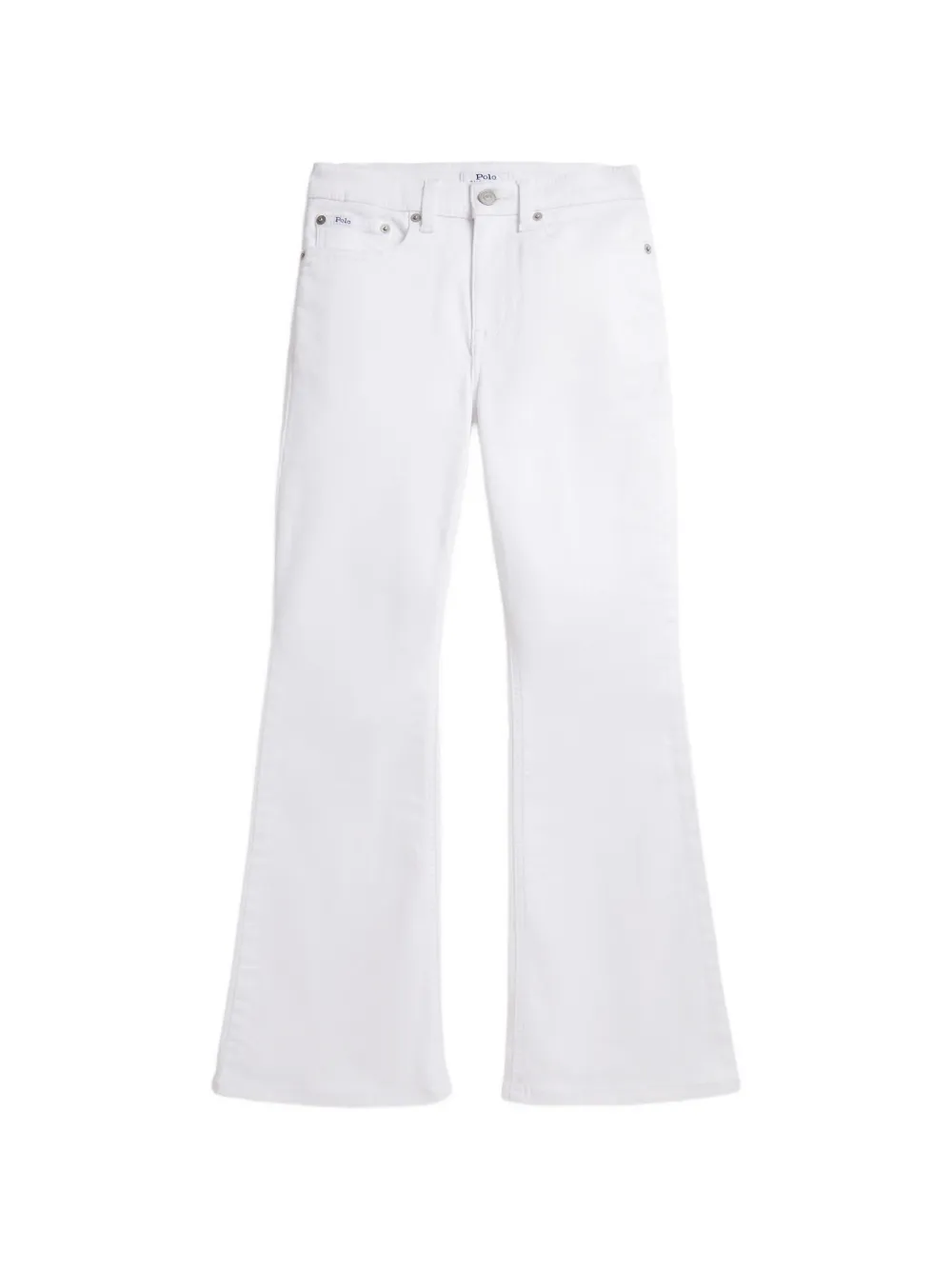 POLO RALPH LAUREN KIDS flared-leg jeans - Bianco
