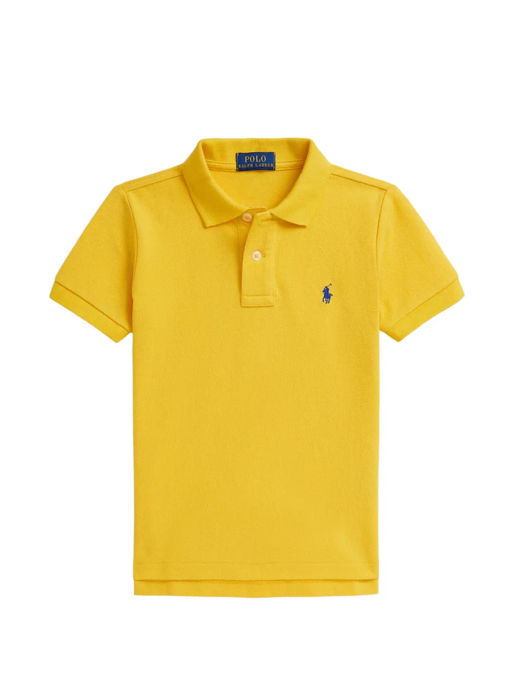POLO RALPH LAUREN KIDS logo-embroidered polo shirt - Giallo