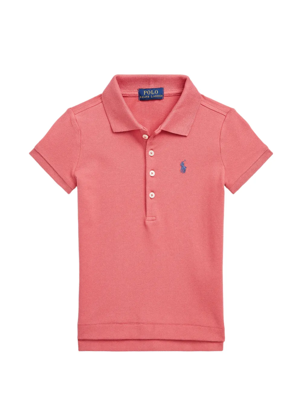 POLO RALPH LAUREN KIDS logo-embroidered polo shirt - Rosa