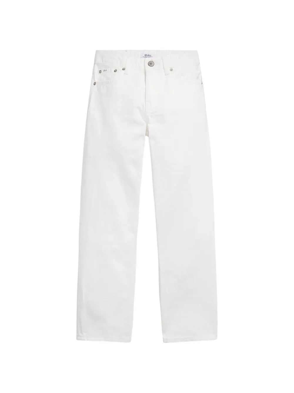 POLO RALPH LAUREN KIDS cotton straight-leg jeans - Bianco