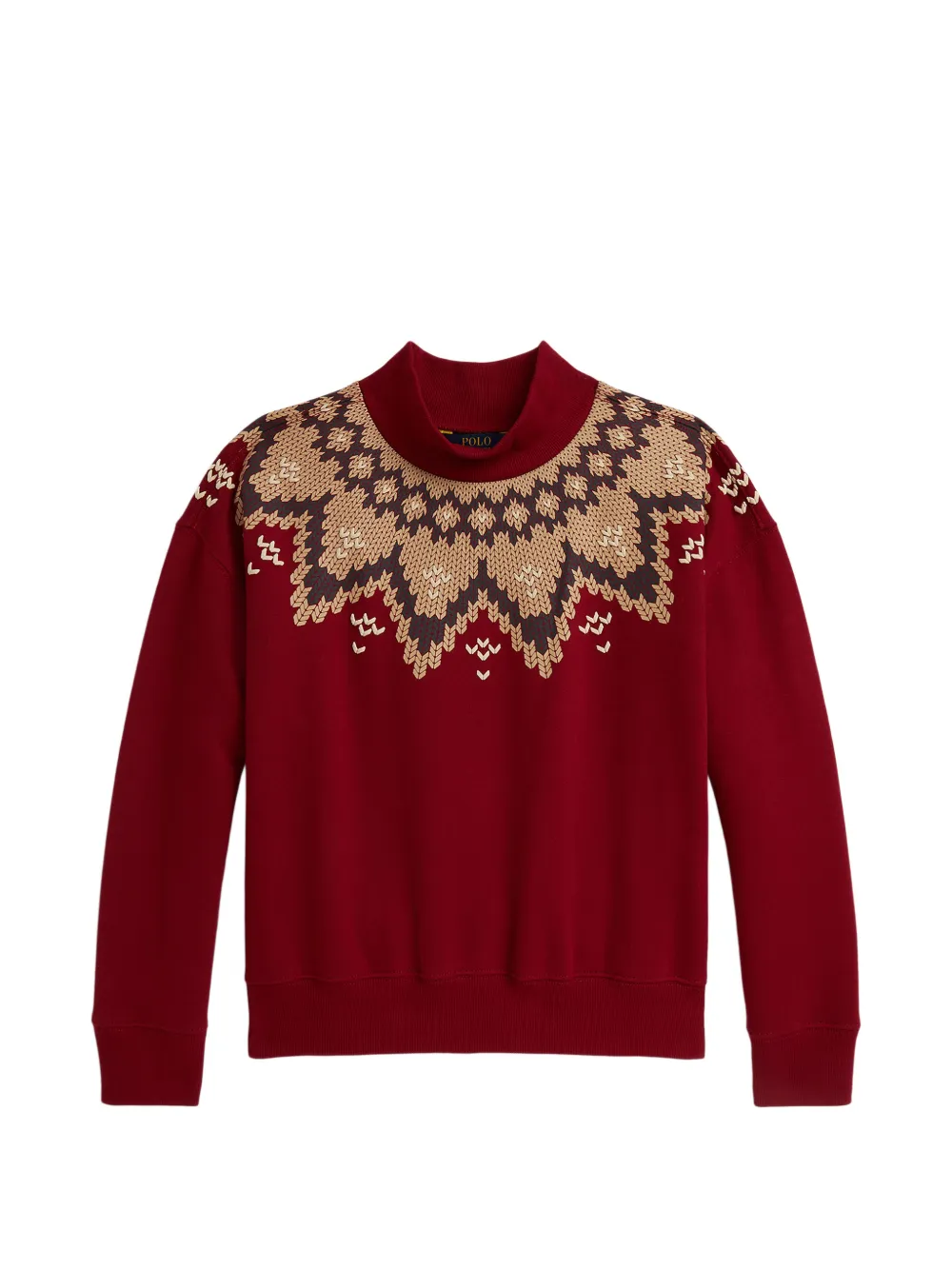 POLO RALPH LAUREN KIDS ribbed-hem sweater - Rosso