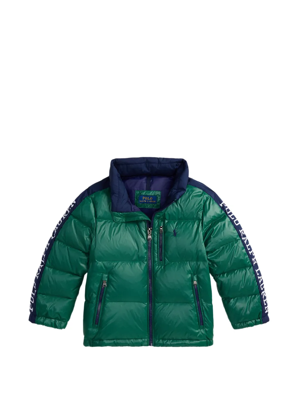 POLO RALPH LAUREN KIDS logo-tape jacket - Verde