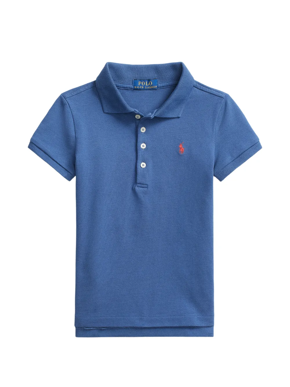POLO RALPH LAUREN KIDS logo-embroidered polo shirt - Blu
