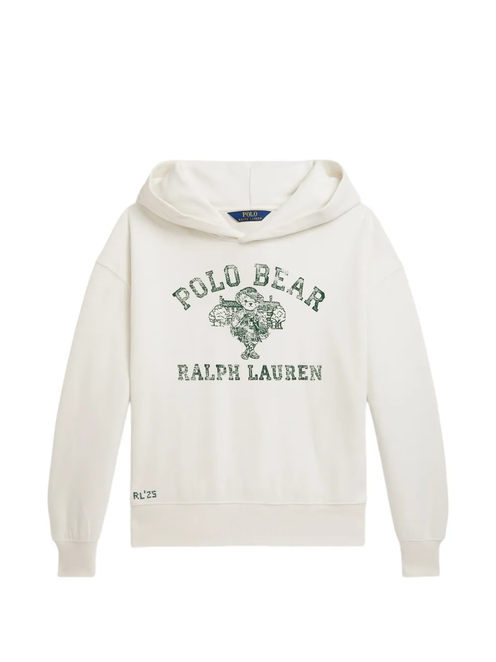 POLO RALPH LAUREN KIDS graphic-print hoodie - Neutrals
