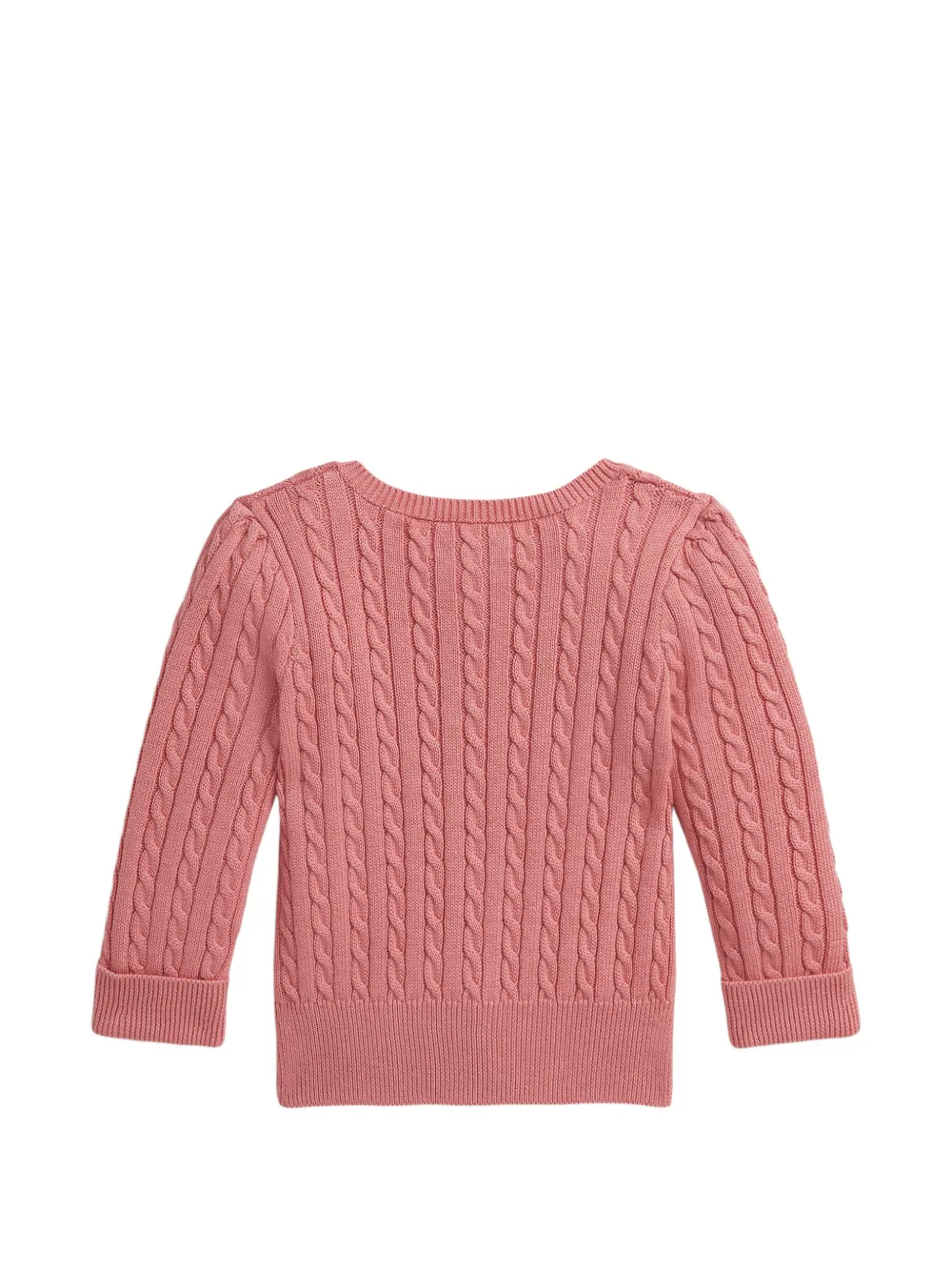 POLO RALPH LAUREN KIDS Kabelgebreid vest Roze