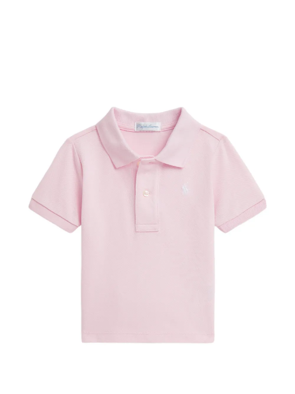 POLO RALPH LAUREN KIDS logo-embroidered piqué polo shirt - Rosa