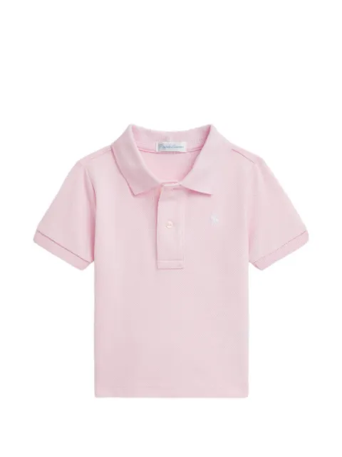 POLO RALPH LAUREN KIDS playera tipo polo de piqué con logo bordado
