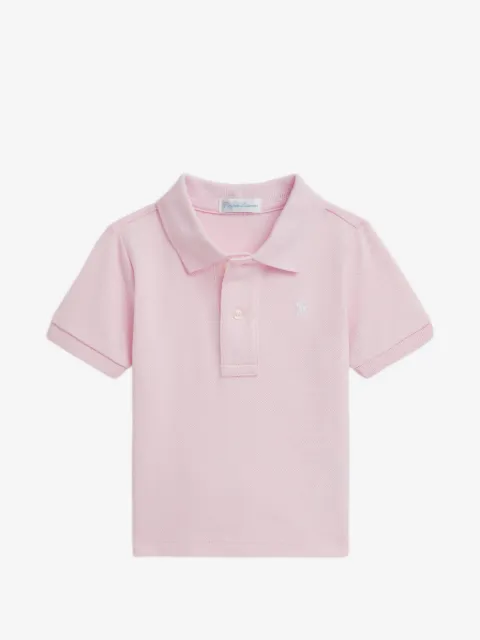 POLO RALPH LAUREN KIDS logo-embroidered piqué polo shirt