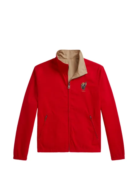 POLO RALPH LAUREN KIDS Polo Bear zip-up bomber jacket
