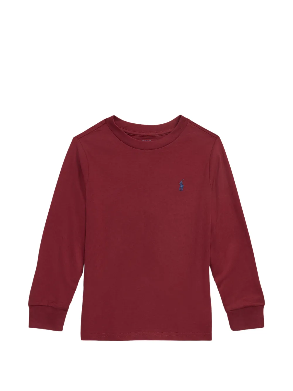 POLO RALPH LAUREN KIDS embroidered-logo sweatshirt - Rosso