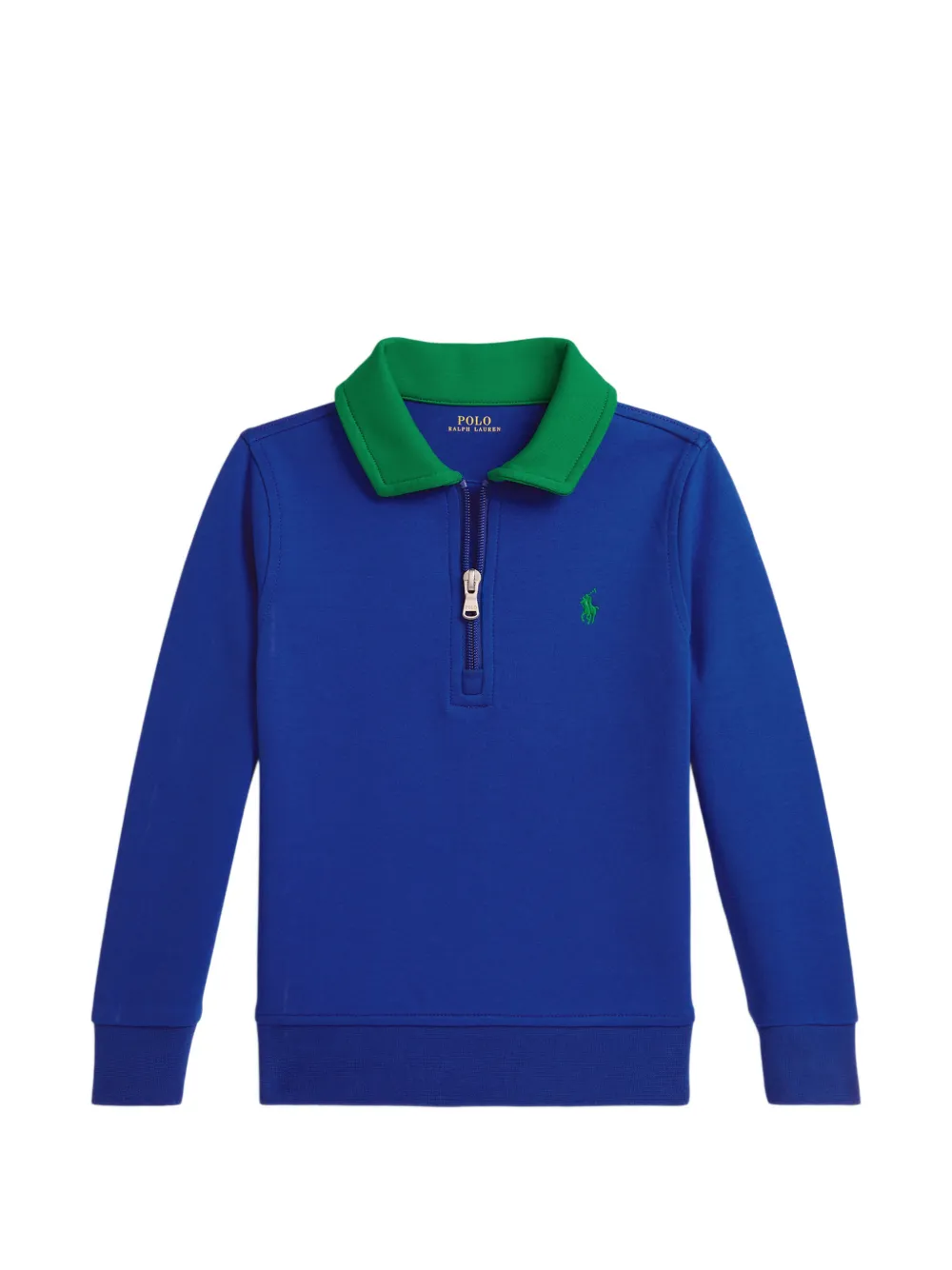POLO RALPH LAUREN KIDS quarter-zip polo shirt - Blu