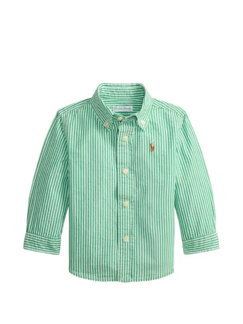 POLO RALPH LAUREN KIDS striped seersucker shirt