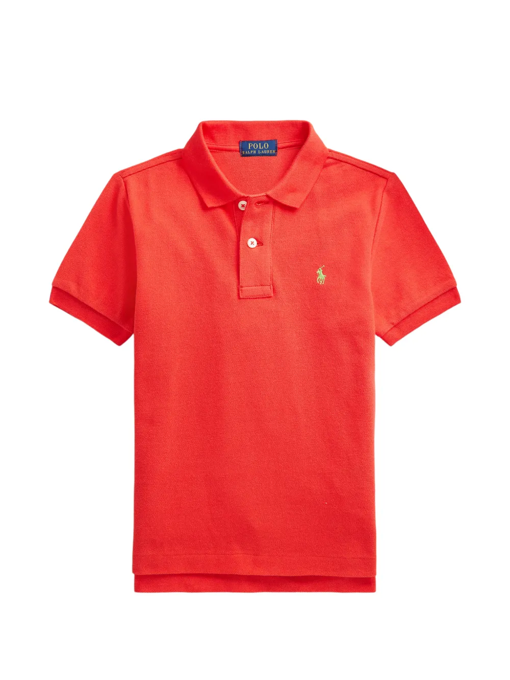 POLO RALPH LAUREN KIDS embroidered-logo polo shirt - Rosso