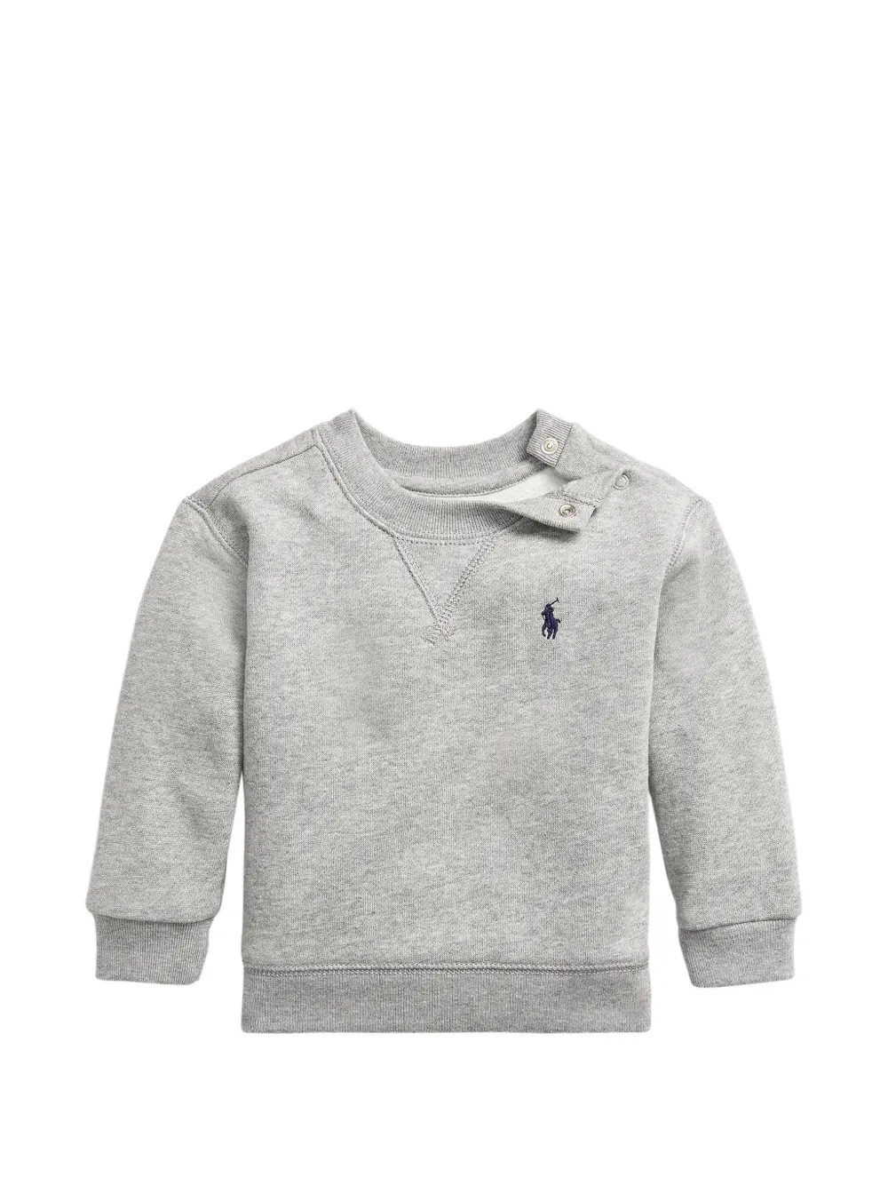 POLO RALPH LAUREN KIDS embroidered sweatshirt - Grigio
