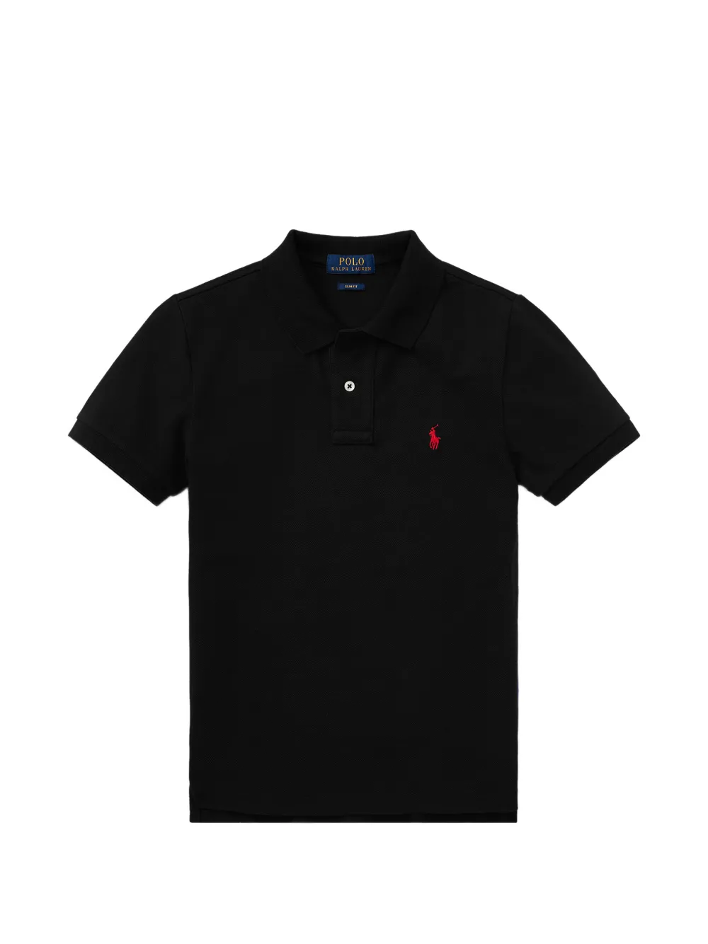 POLO RALPH LAUREN KIDS embroidered-logo polo shirt - Nero