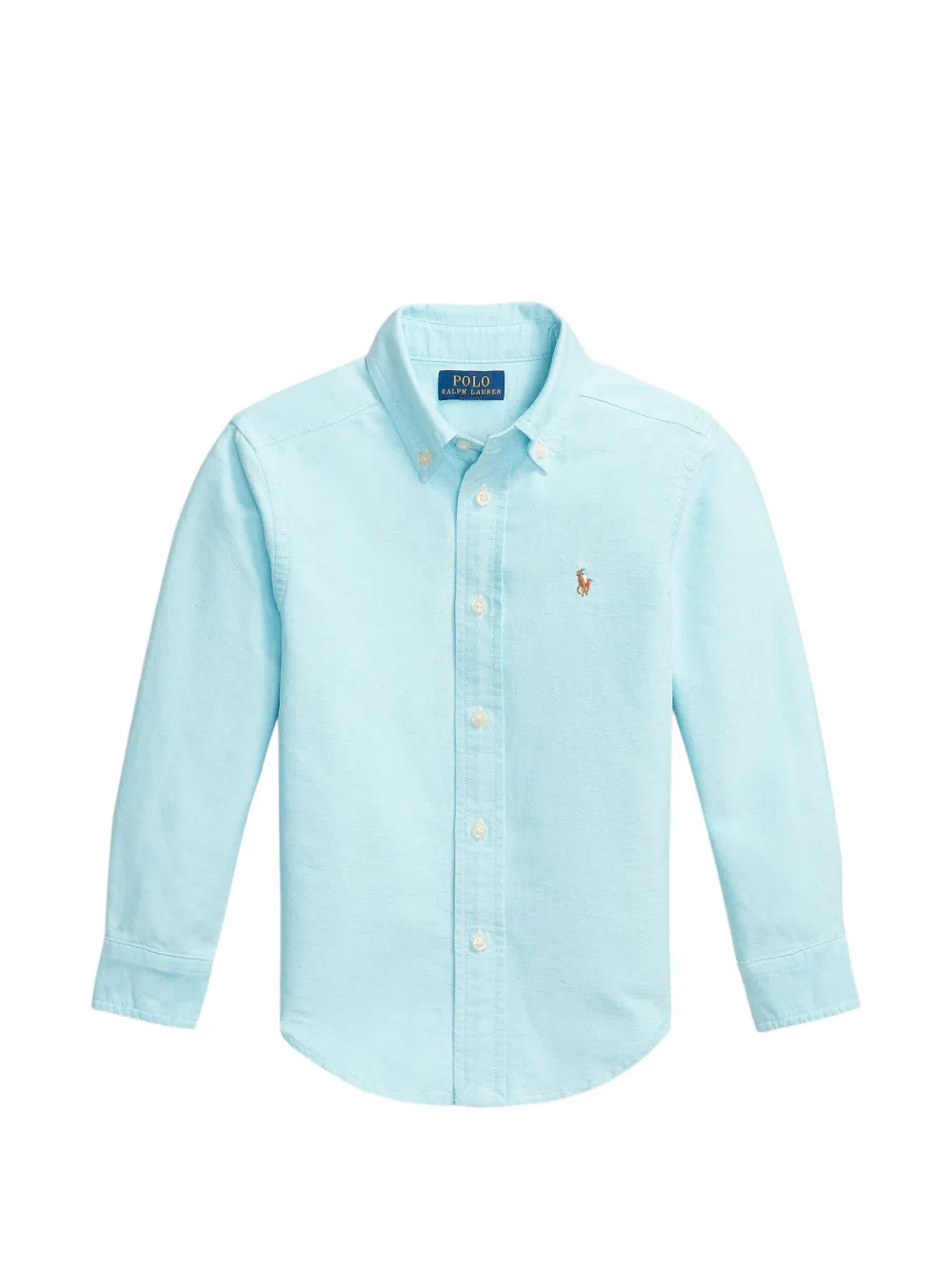 POLO RALPH LAUREN KIDS Pony-detail button-down shirt - Blu