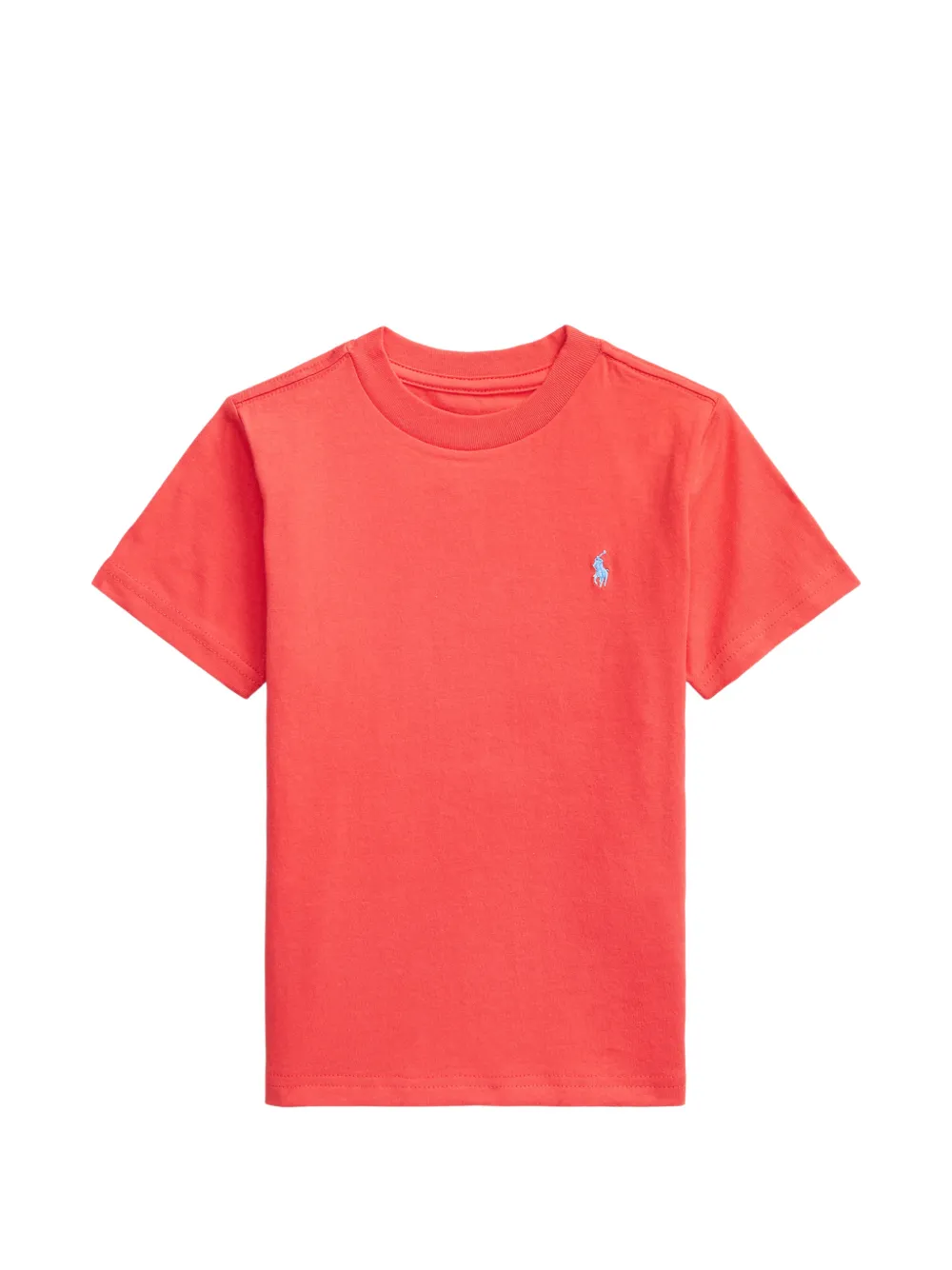 POLO RALPH LAUREN KIDS logo-embroidered T-shirt - Rosso