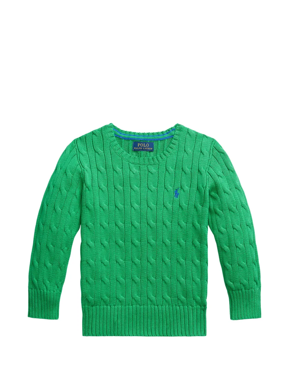 POLO RALPH LAUREN KIDS cable-knit sweater - Verde