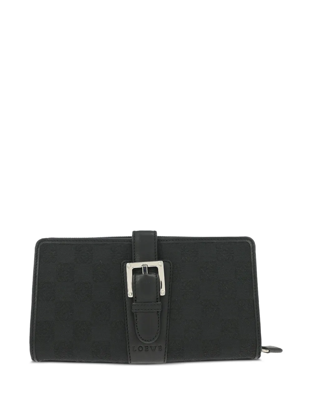 Loewe Pre-Owned logo-detail buckle wallet - Nero