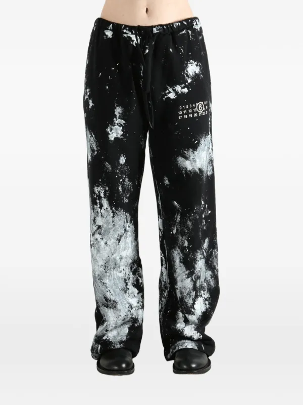 MM6 Maison Margiela ペイント ワークパンツ MM6 Maison Margiela ペイント パンツ | ブラック | FARFETCH JP