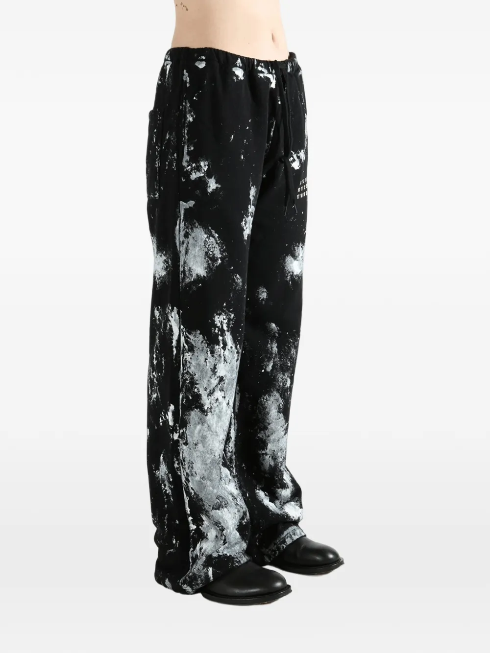MM6 Maison Margiela Broek met logoprint Zwart