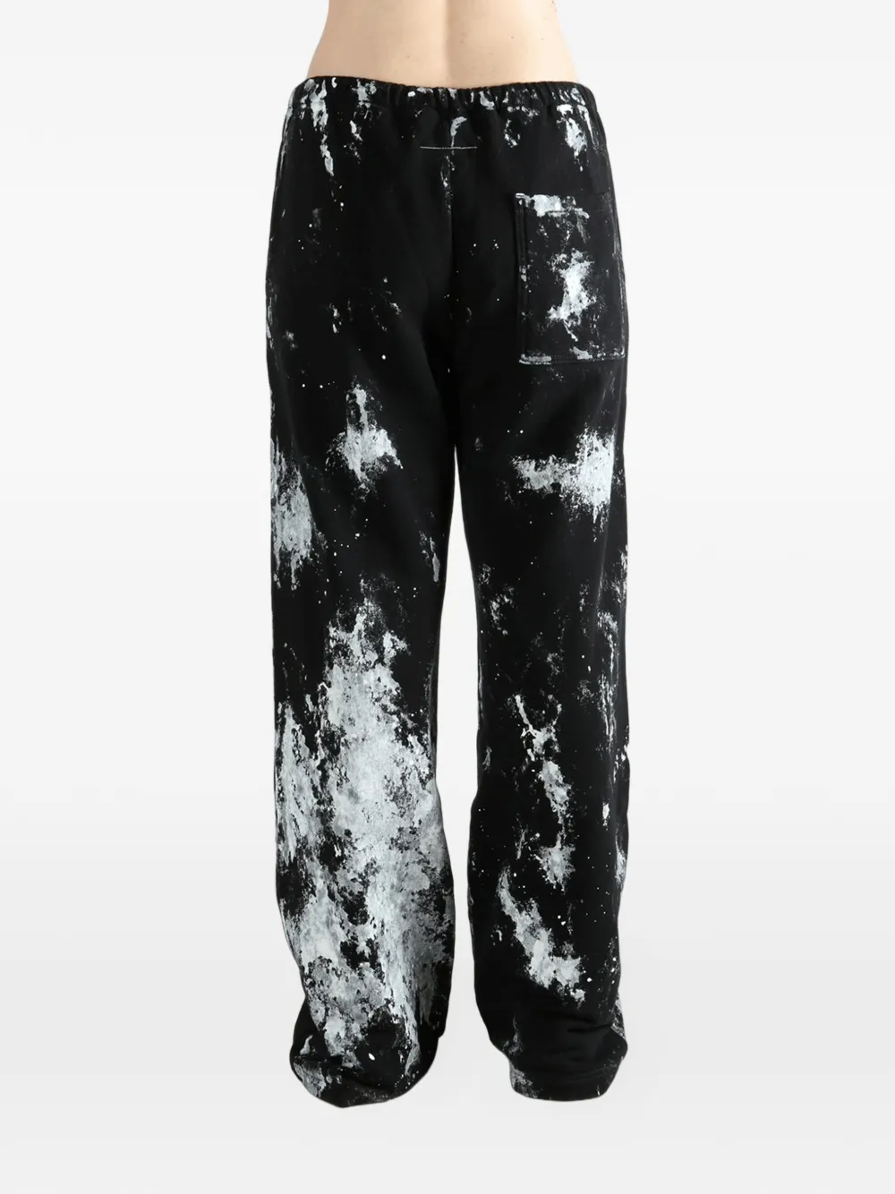 MM6 Maison Margiela Broek met logoprint Zwart