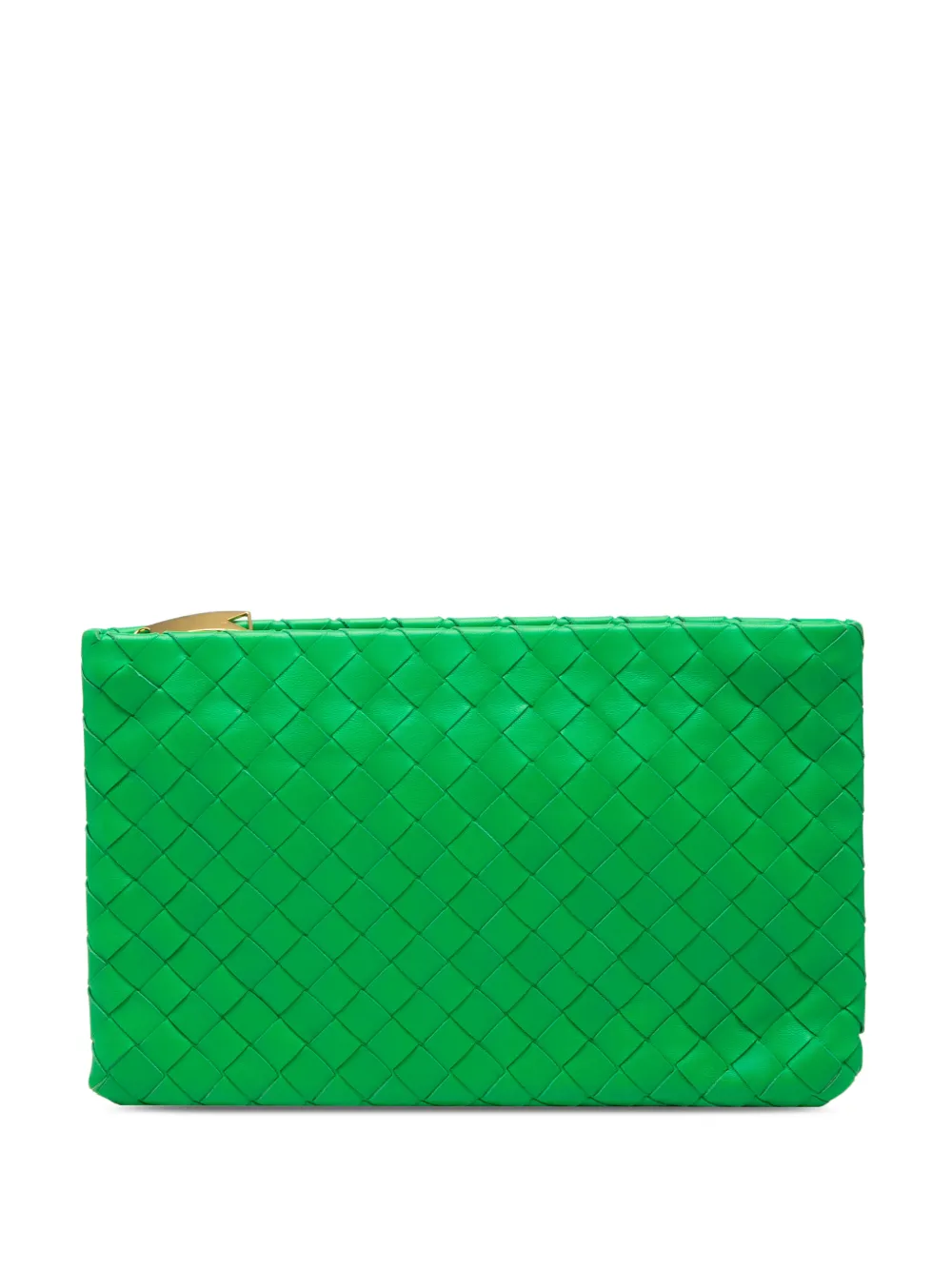 Bottega Veneta Pre-Owned 2012-2026 Medium Nappa Intrecciato Flat Pouch clutch bag - Verde