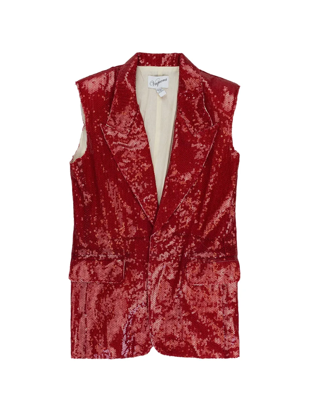 Vaquera sequin-embellishment gilet - Rot