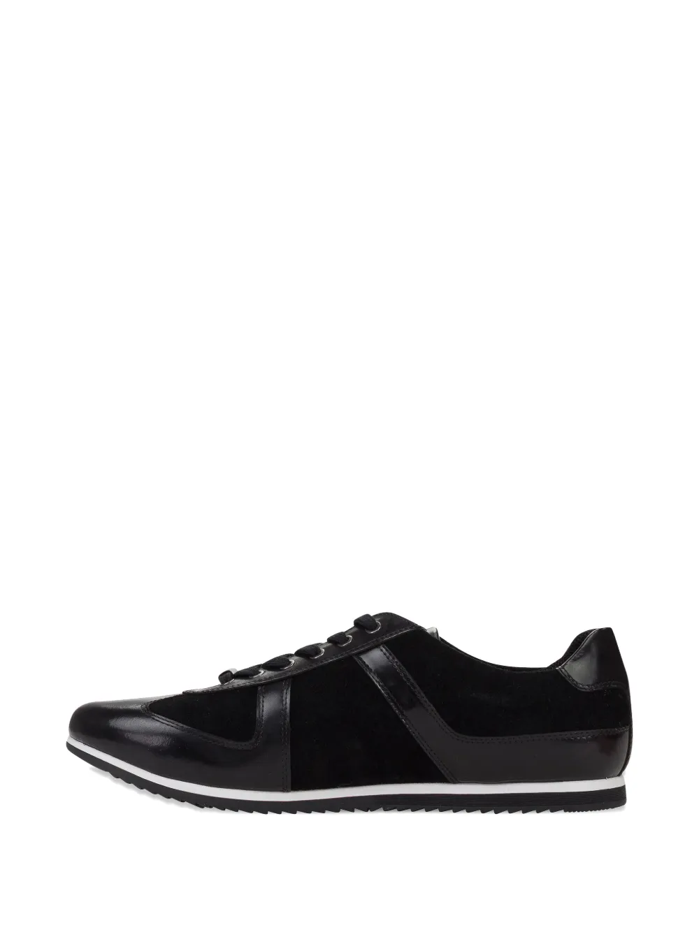 Versace suede panel sneakers - Nero