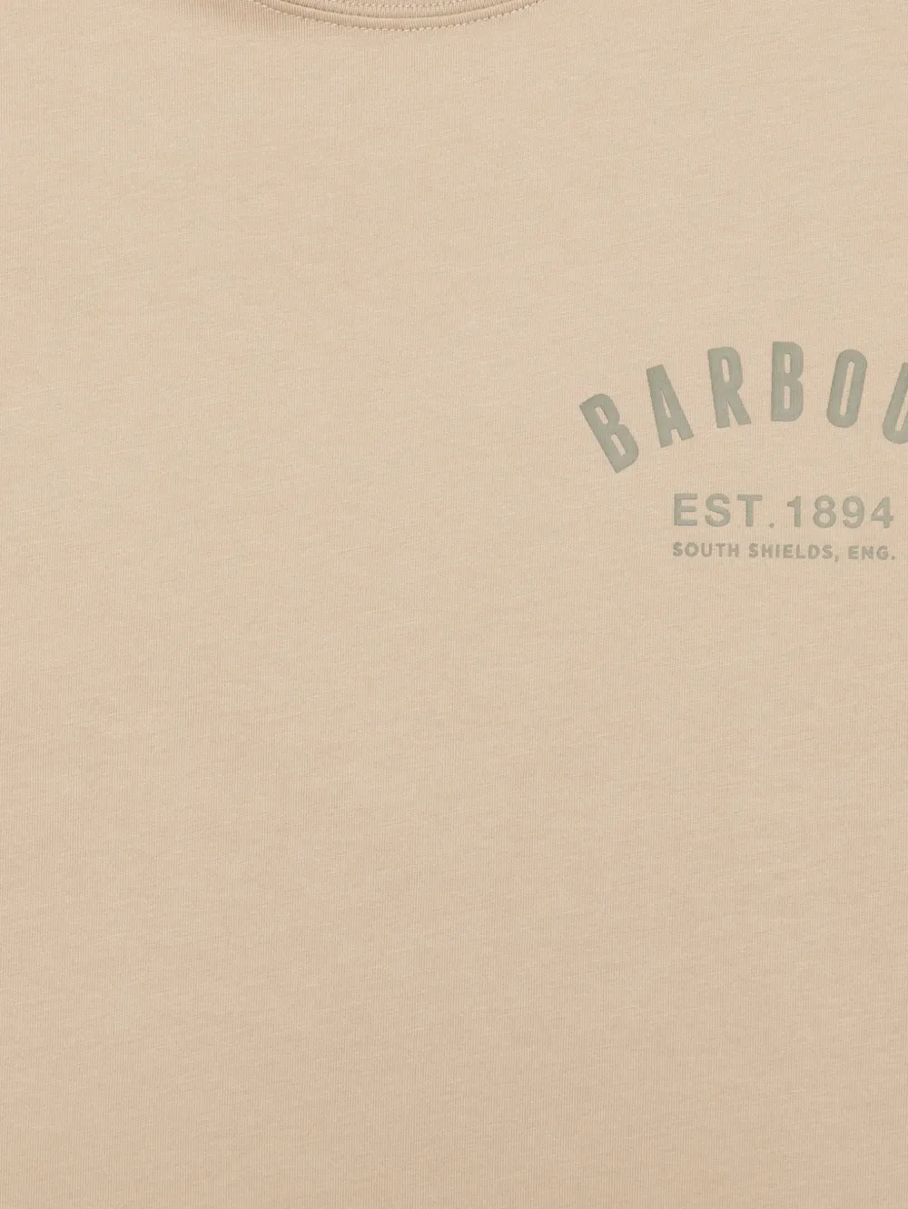 Barbour Preppy T-shirt met logoprint Beige