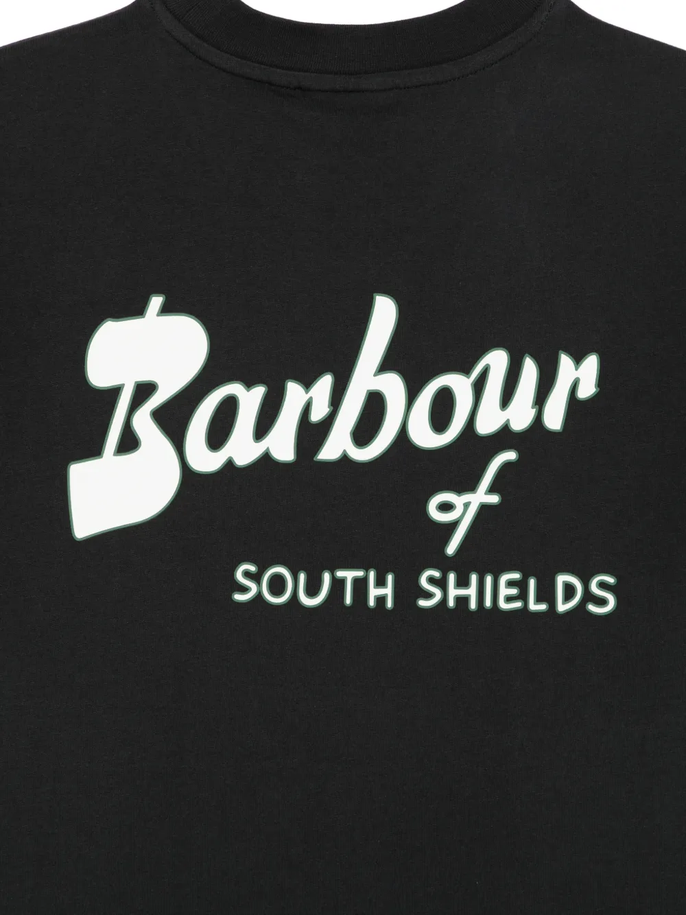 Barbour Crossby Archive Logo T-shirt Zwart