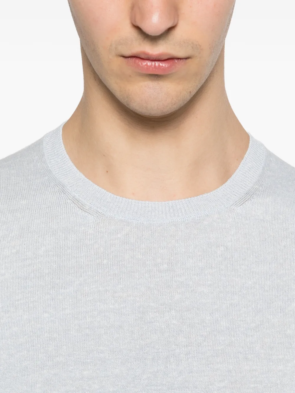 Tagliatore Fijngebreid T-shirt Blauw