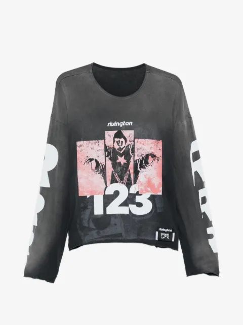 RRR123 playera manga larga con estampado gráfico