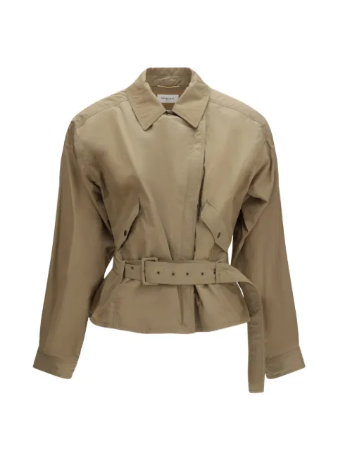 Saint Laurent flap-pockets belted jacket