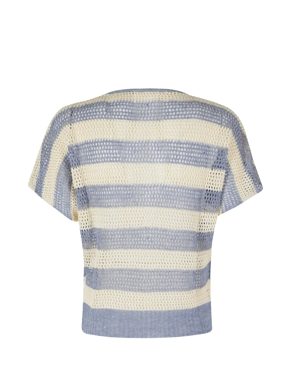 SOLOTRE Maglia Righe Latte gestreepte opengebreide trui Blauw