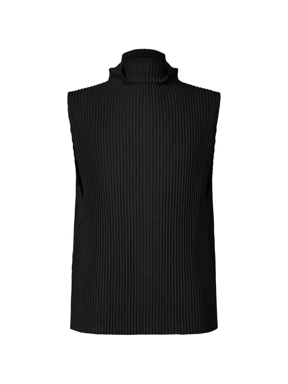 Homme Plissé Issey Miyake pleated high-neck vest - Nero
