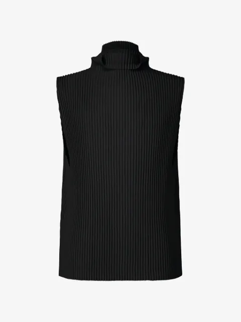 Homme Plissé Issey Miyake pleated high-neck vest