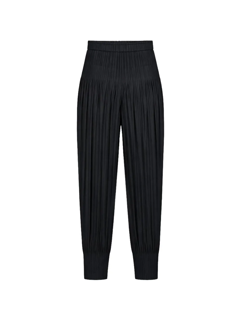 Pleats Please Issey Miyake pleated tapered trousers - Black