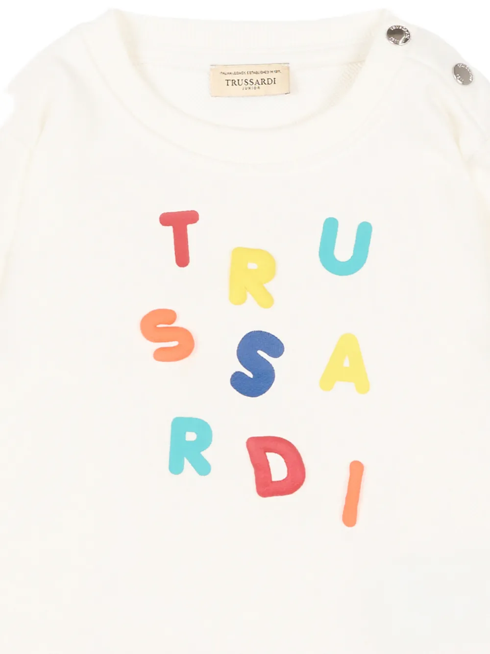  Trussardi Junior Sudadera Con Cuello Redondo - Neutro 