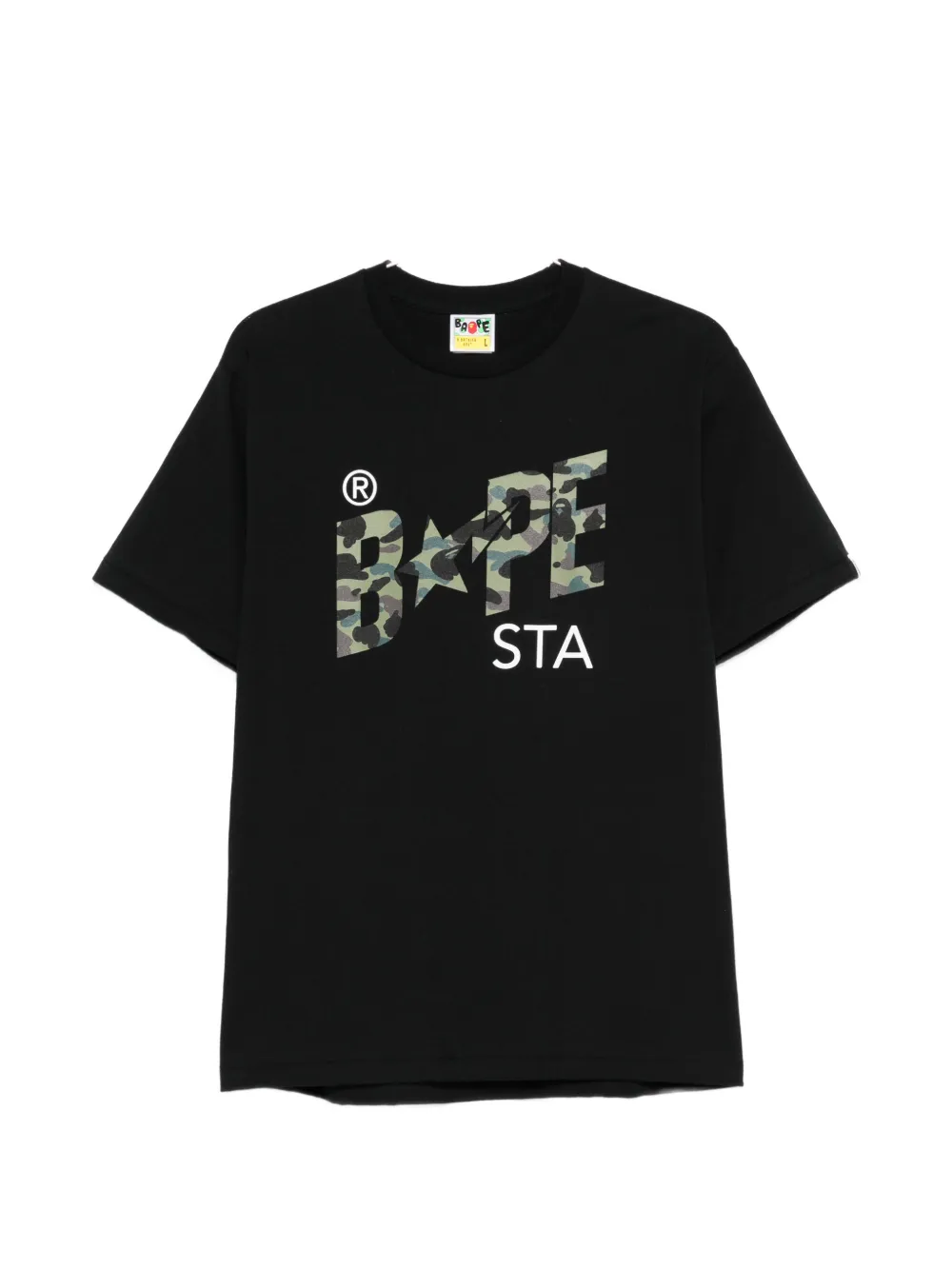 A BATHING APE® logo-print T-shirt - Nero