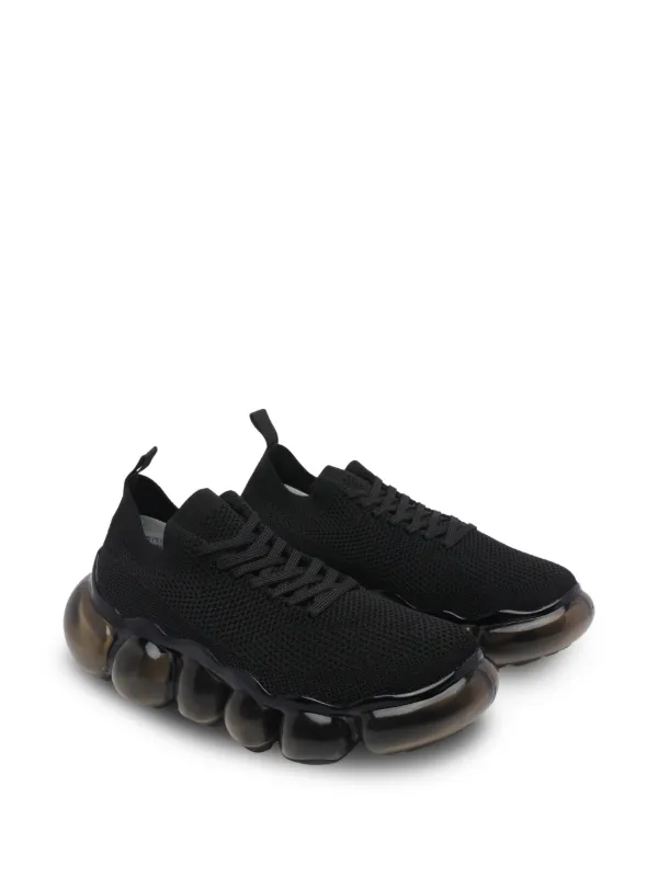 GROUNDS ラウンドトゥ スニーカー | ブラック | FARFETCH JP