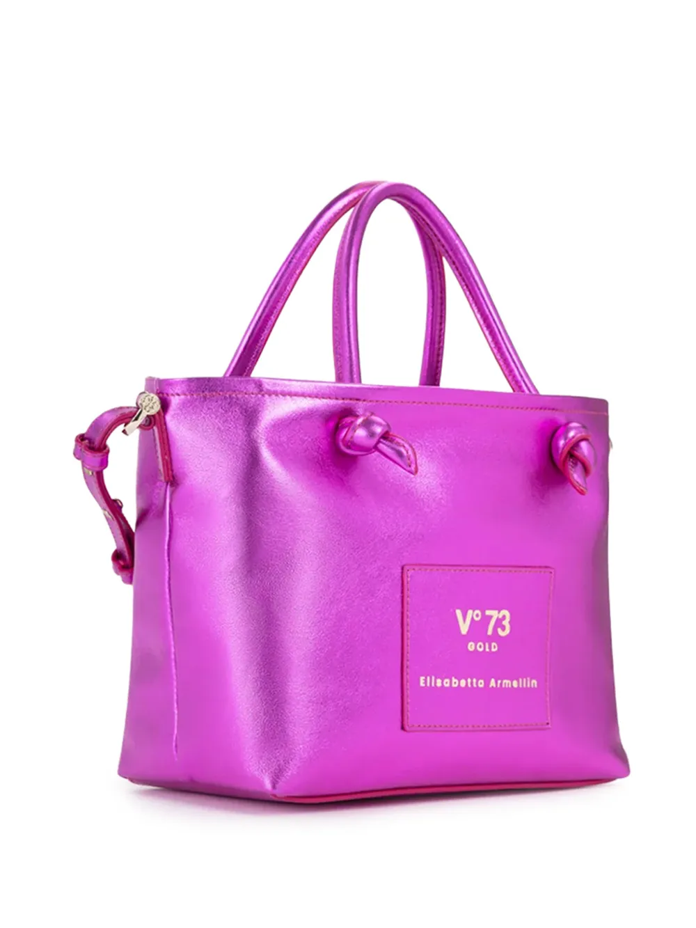 V°73 Shopper met logopatch Paars
