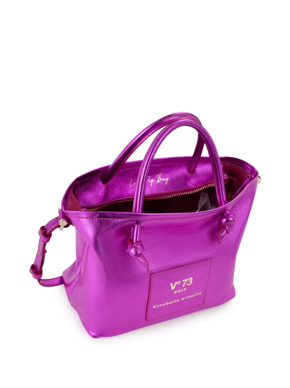V°73 Shopper met logopatch Paars