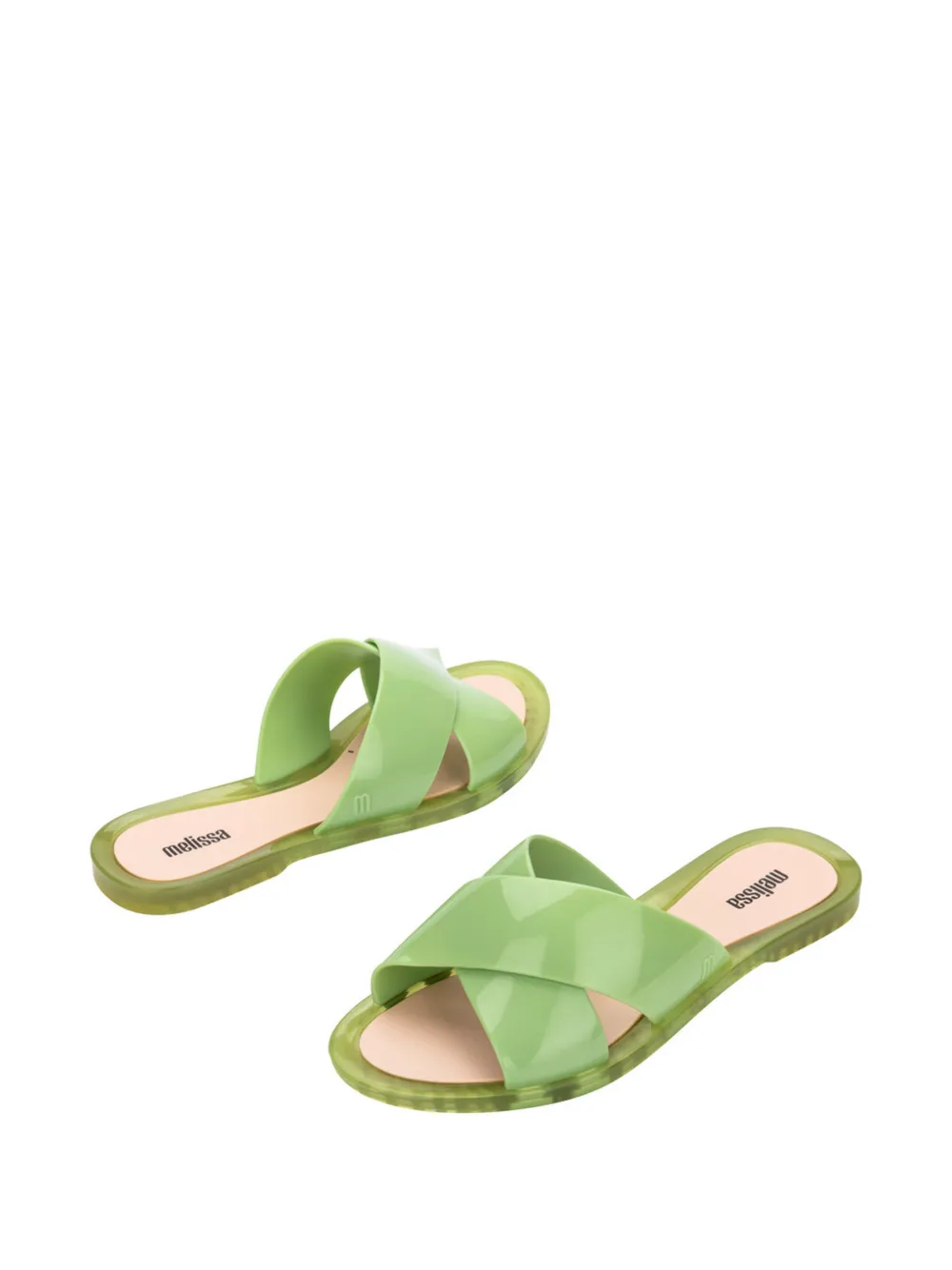 Melissa Duo Slide teenslippers Groen