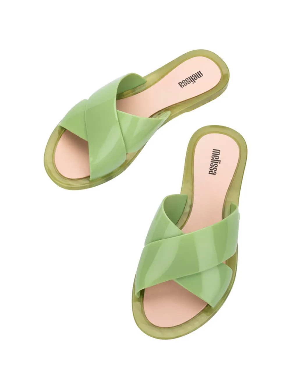 Melissa Duo Slide teenslippers Groen